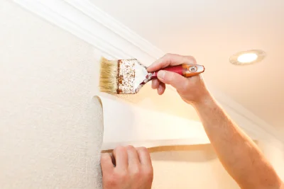Pose de papier peint à Izaut-de-l'Hôtel — revêtements muraux et toiles de verre